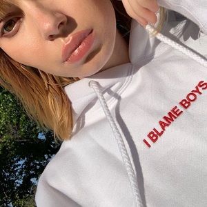 I BLAME BOYS LOGO HOODIE SWEATSHIRT
